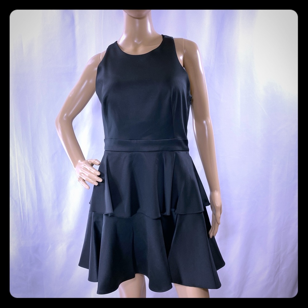 Slate & Willow Open Back Lbd Lined Mini Dress 10 - image 1
